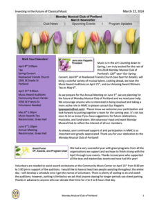 March 2024 MMC Newsletter