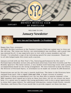 January 2025 MMC Newsletter image